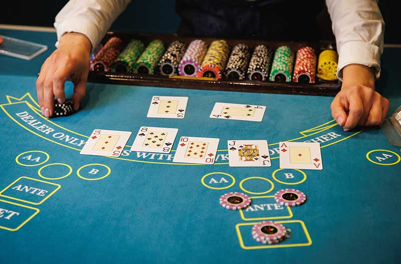 Mobiles Casino mieten - Black Jack Tisch