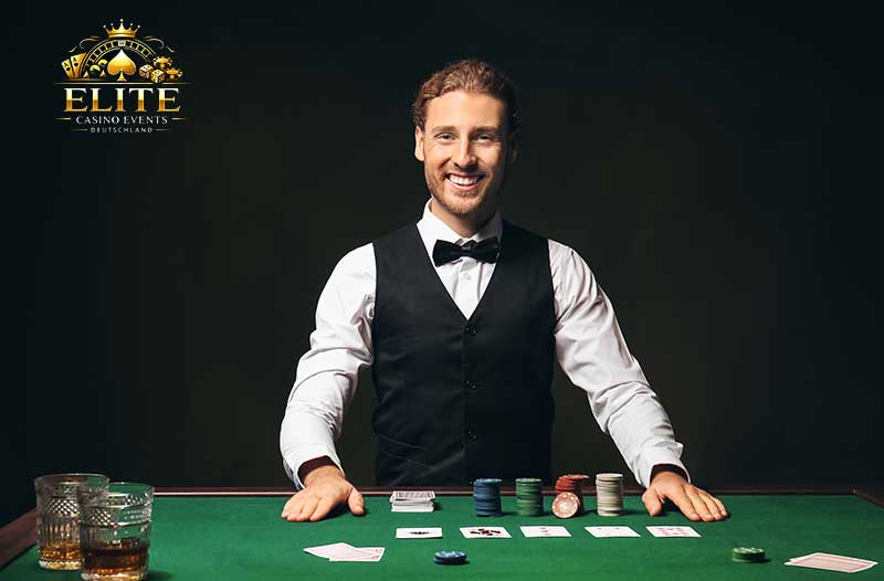 Mobiles Casino mieten - Croupier